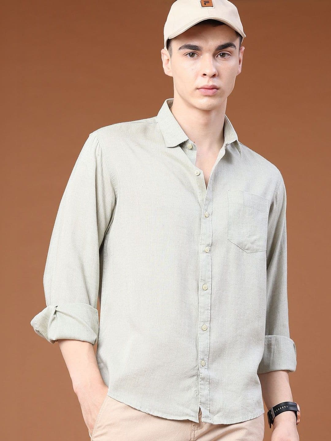 V-Mart Men Slim Fit Casual Shirt - view 1