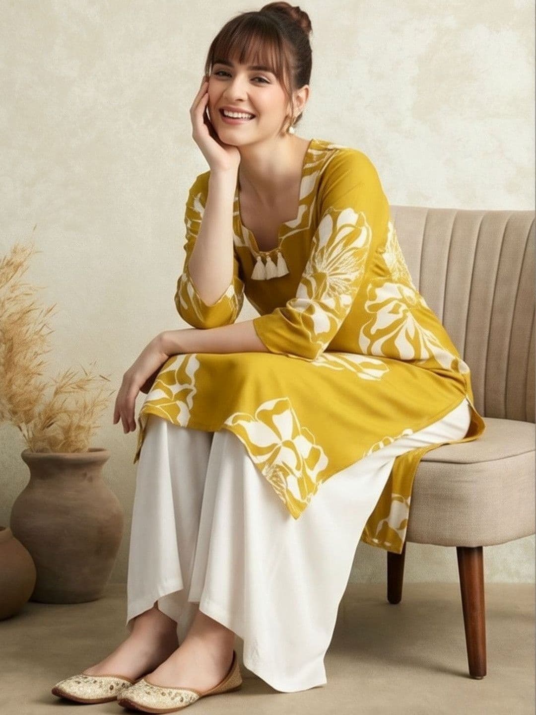 Jaipur Kurti Women Floral Printed Floral Kurta - view 1