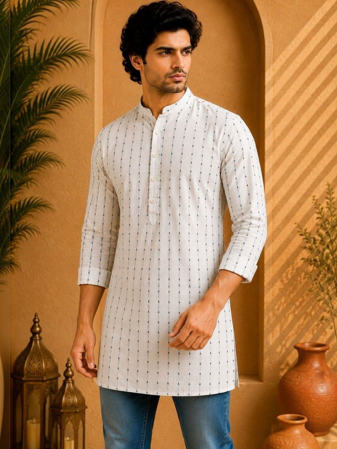 TATTVA Men Ethnic Motifs Printed Kurta - view 1