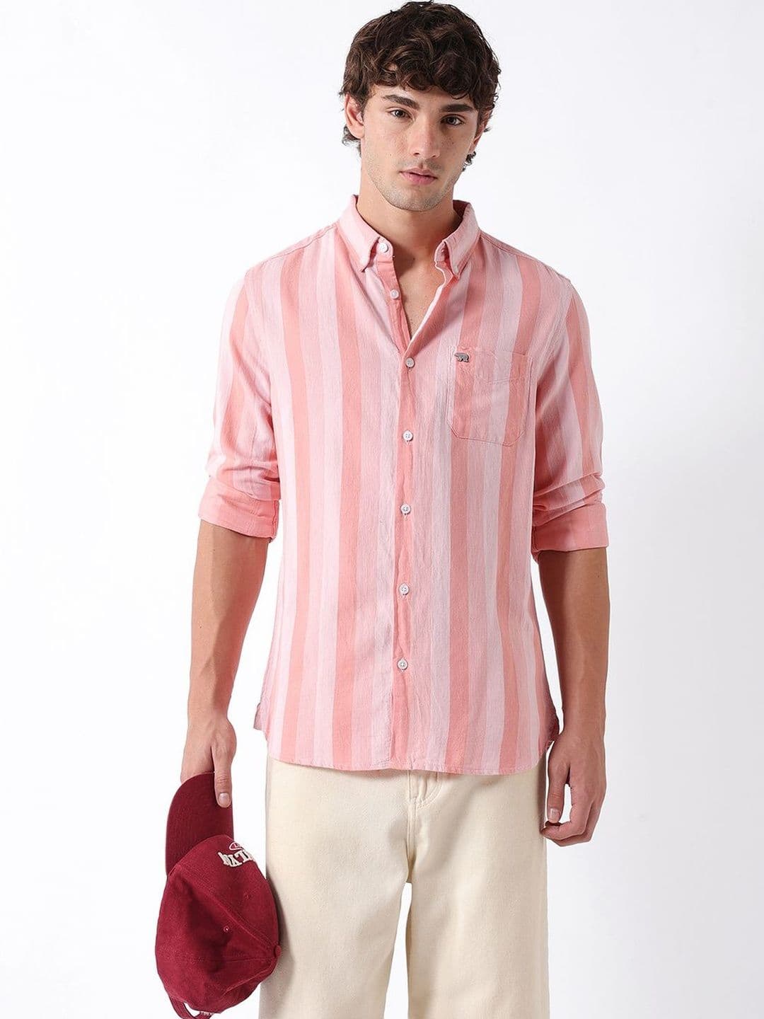 THE BEAR HOUSE Men Slim Fit Striped Casual Shirt - view 1