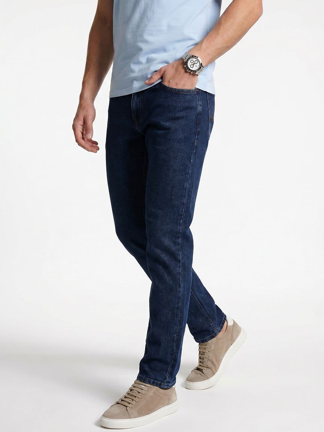 Integriti Men Straight Fit Pure Cotton Jeans - view 1