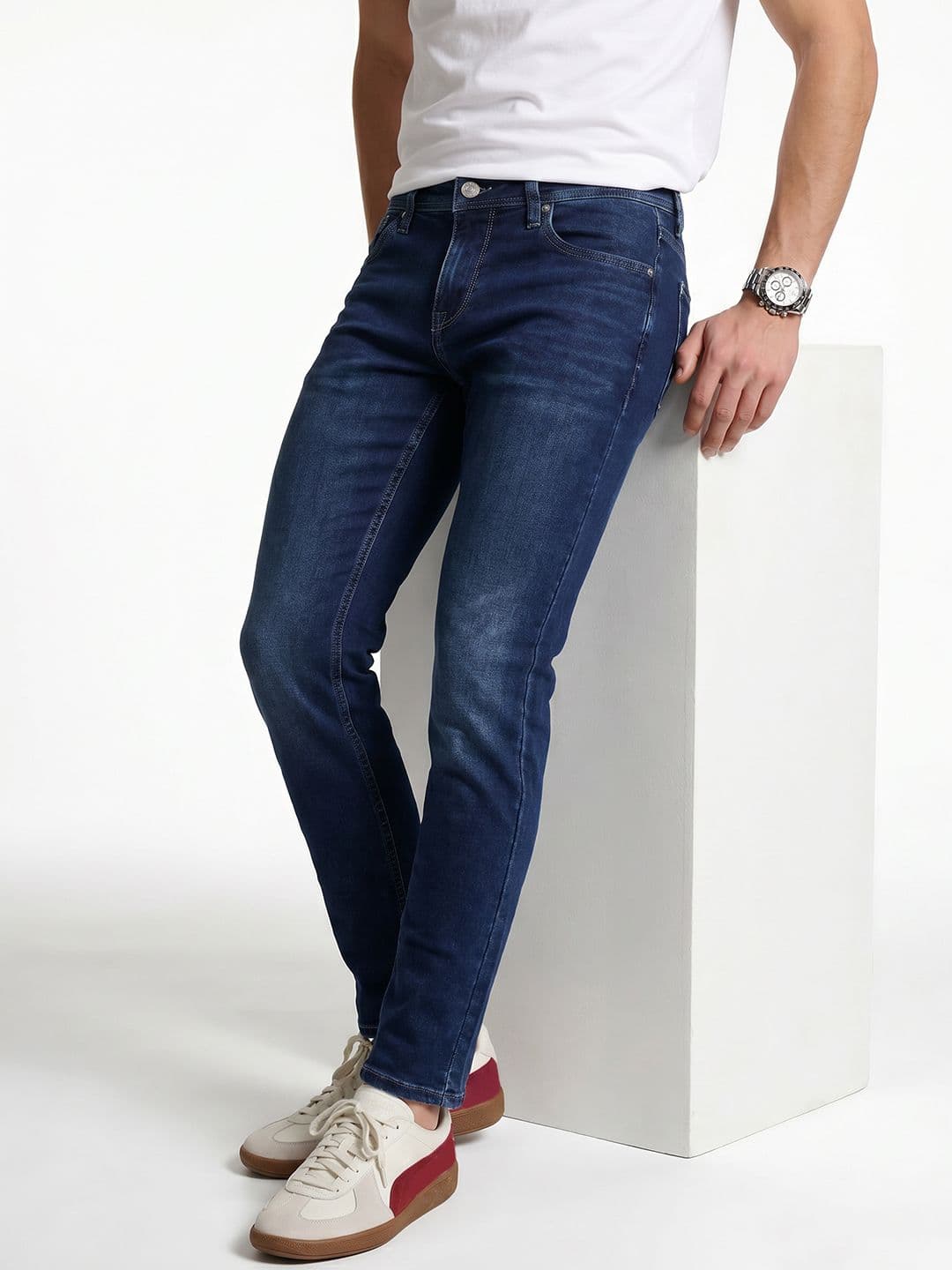 Integriti Men Slim Fit Light Fade Stretchable Jeans - view 1