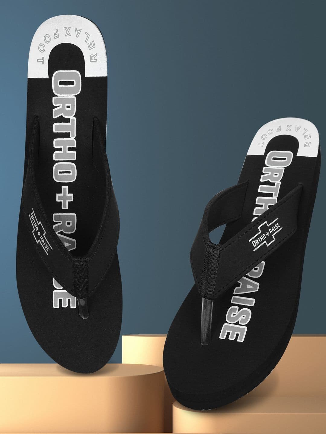 ORTHORAISE Men Printed Thong Flip-Flops - view 1