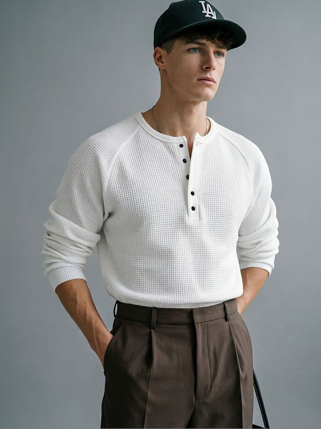 Imsa Moda Men Henley Neck T-shirt - view 1