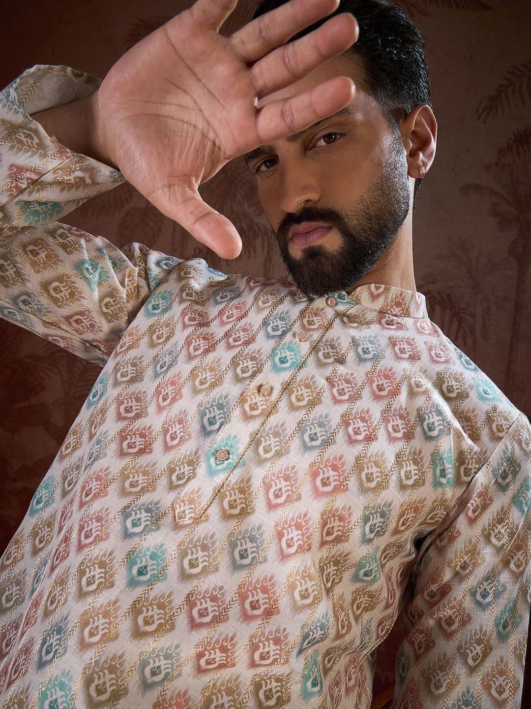 Ethnic Bay Men Ethnic Motifs Printed Kurta - view 1