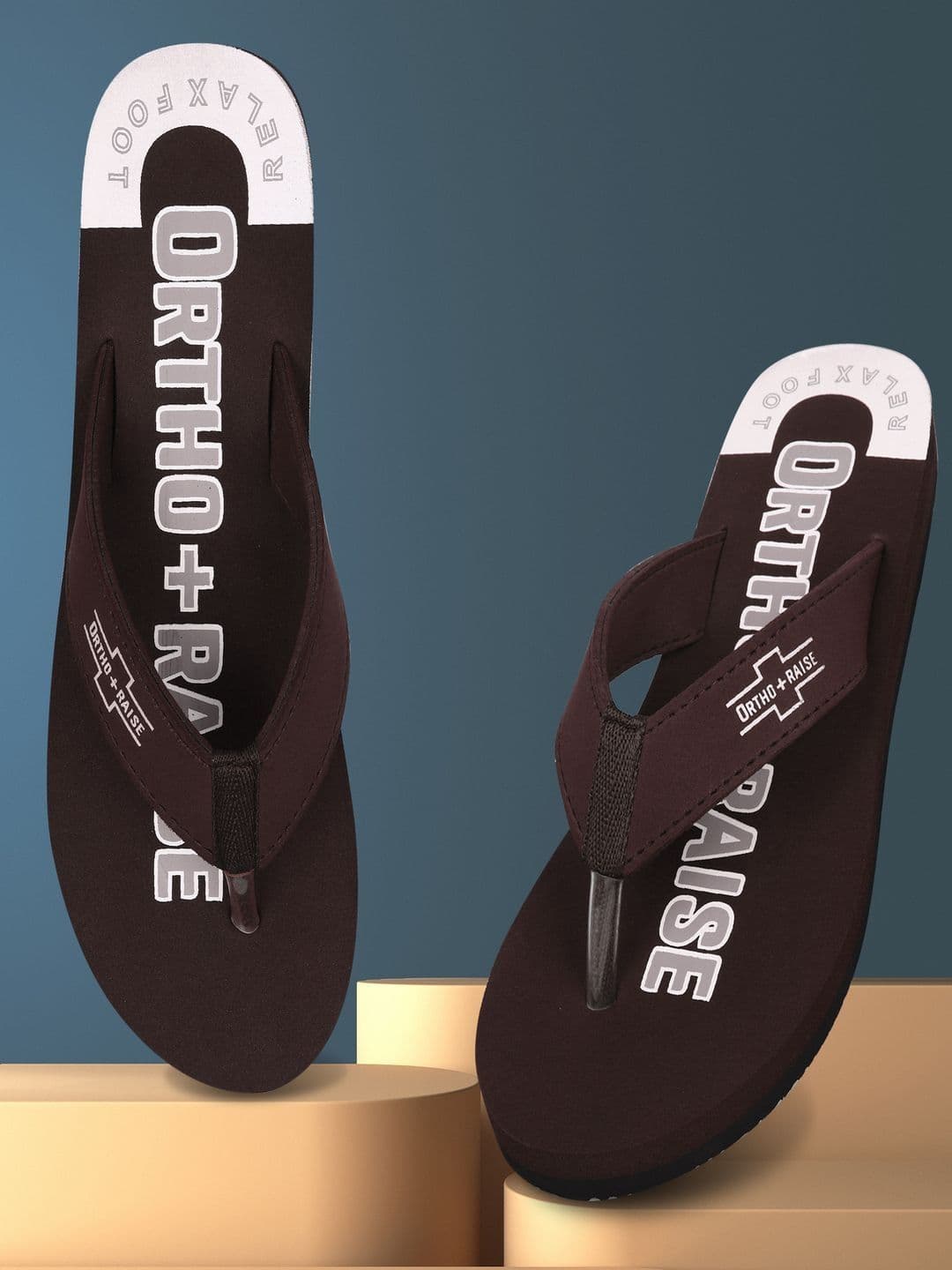 ORTHORAISE Men Printed Thong Flip-Flops - view 1
