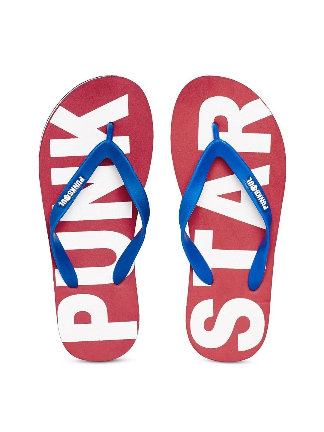 PUNK Men Printed Rubber Thong Flip-Flops - view 1