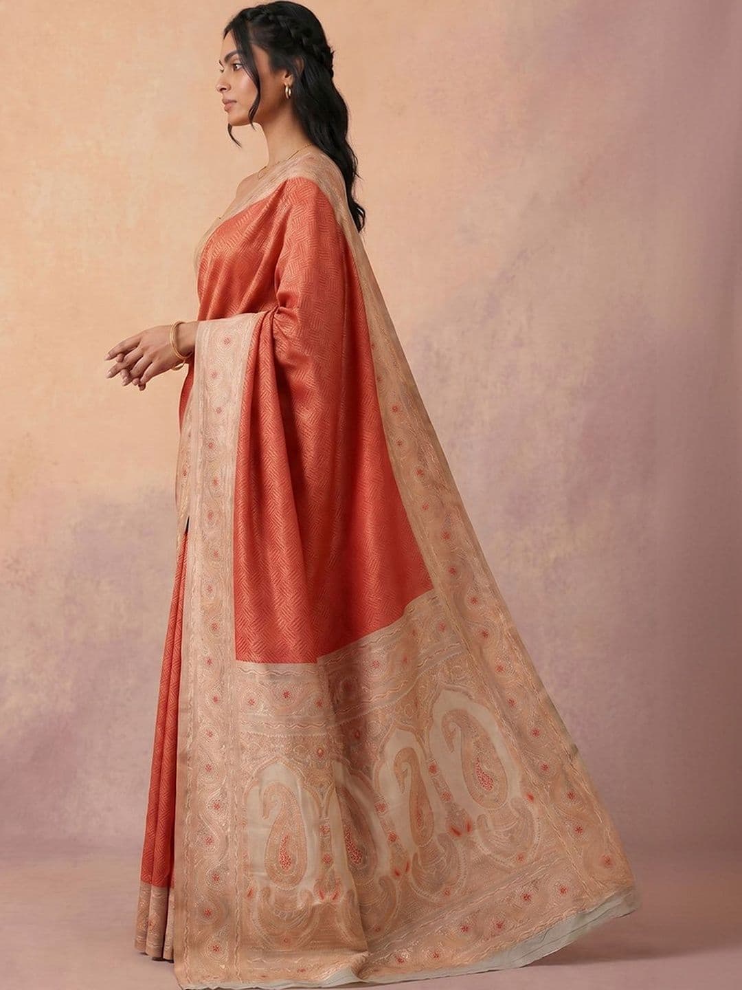 Anouk Woven Design Zari Pure Cotton Jamdani Saree - view 1