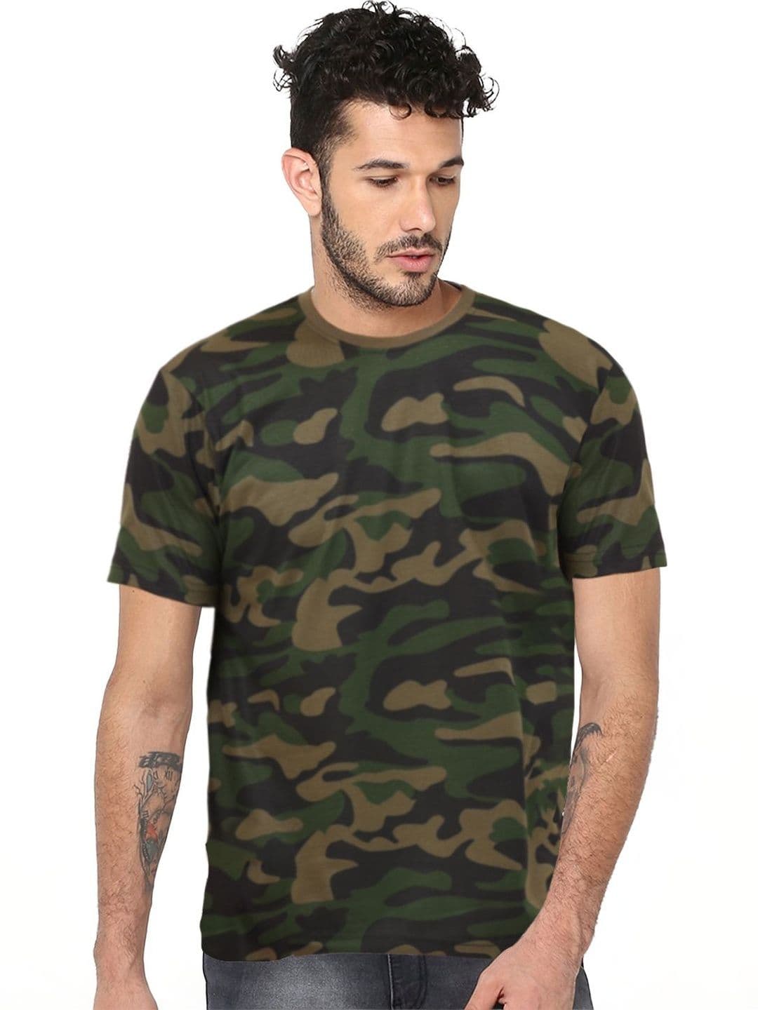JUST ROAR Men Camouflage Printed T-shirt - view 1