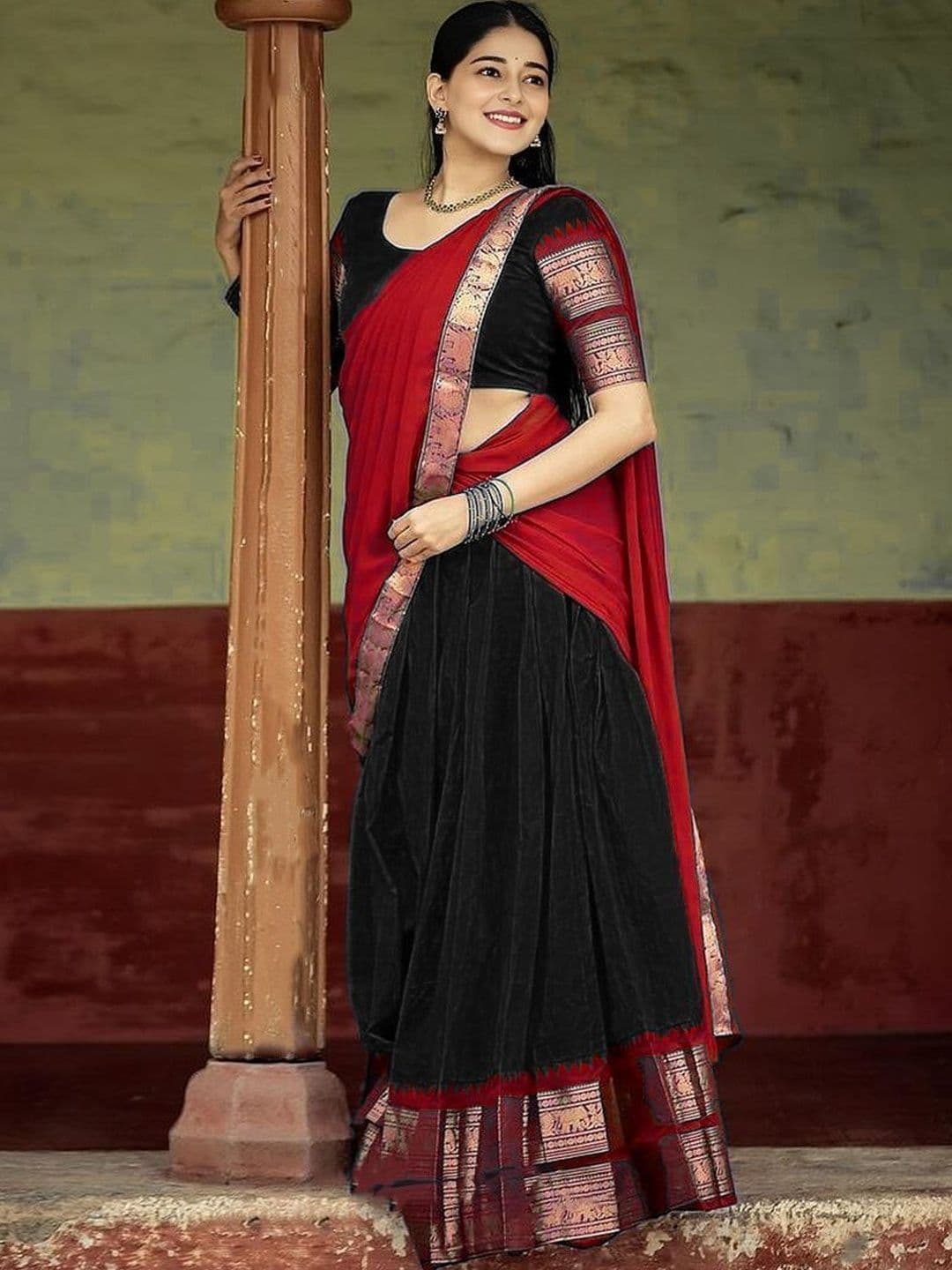R K INFINITIVE Unstitched Lehenga & Blouse With Dupatta - view 1