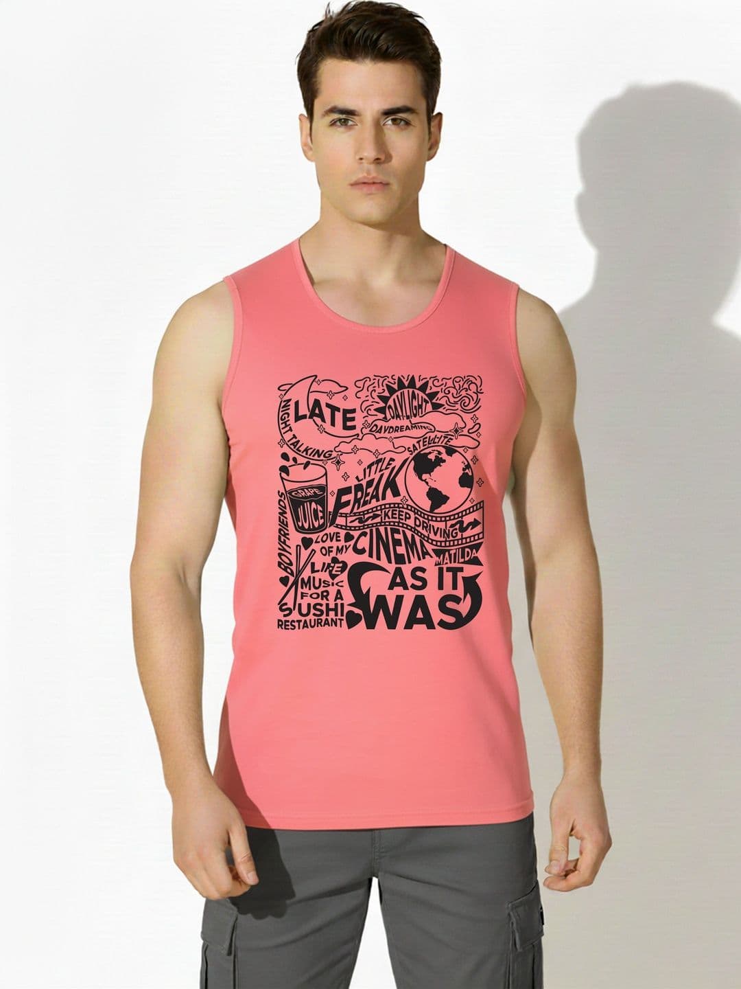SKY HARBOAR Printed Cotton Tank - view 1