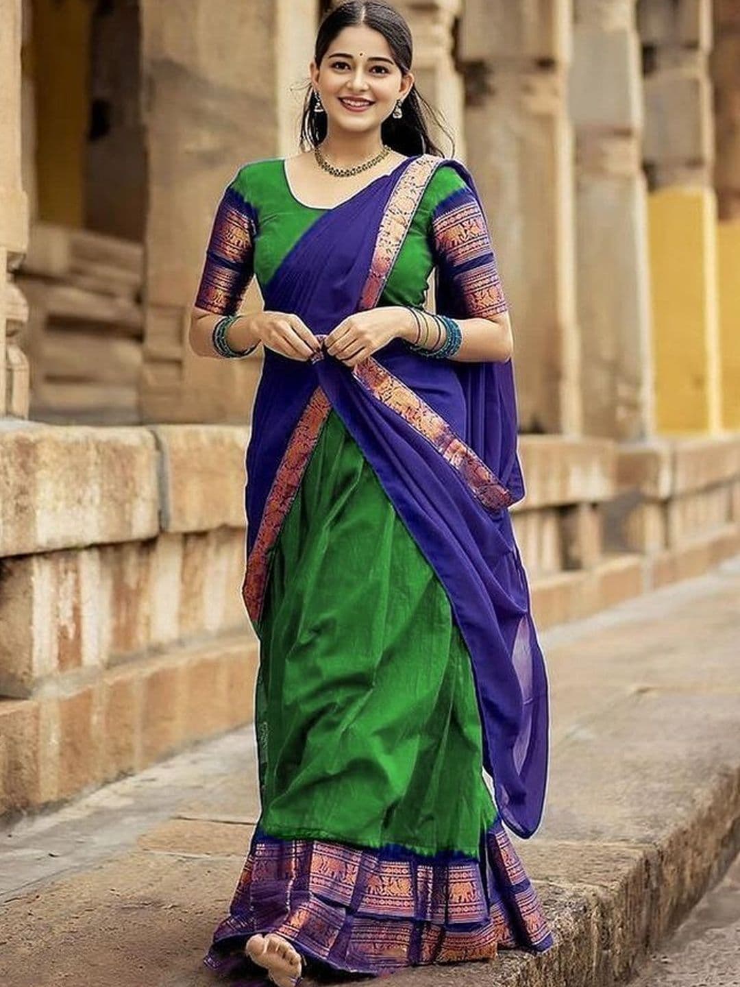 R K INFINITIVE Unstitched Lehenga & Blouse With Dupatta - view 1