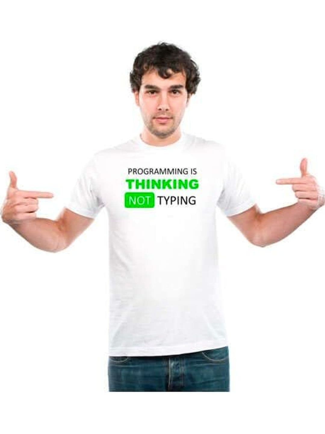 UDNAG Unisex Typography Printed T-shirt - view 1
