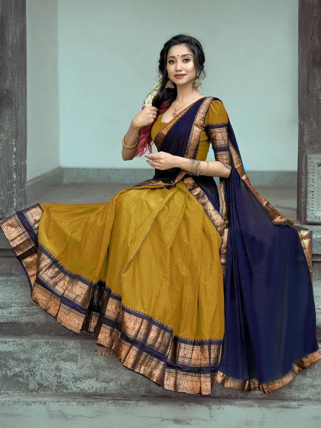 R K INFINITIVE Unstitched Lehenga & Blouse With Dupatta - view 1