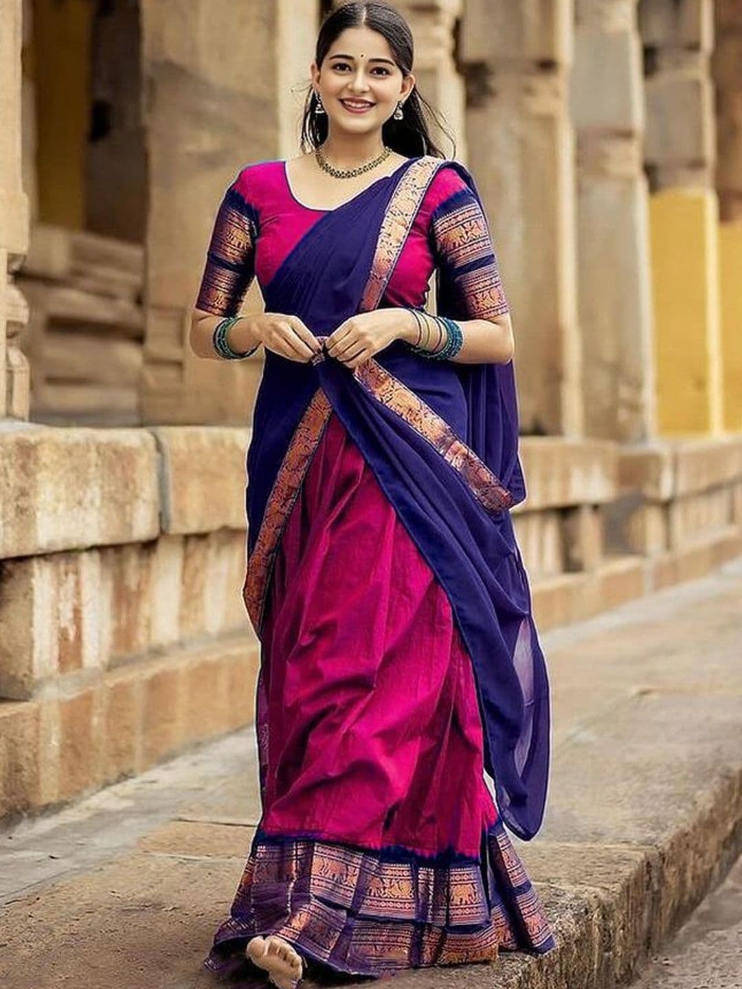 R K INFINITIVE Unstitched Lehenga & Blouse With Dupatta - view 1