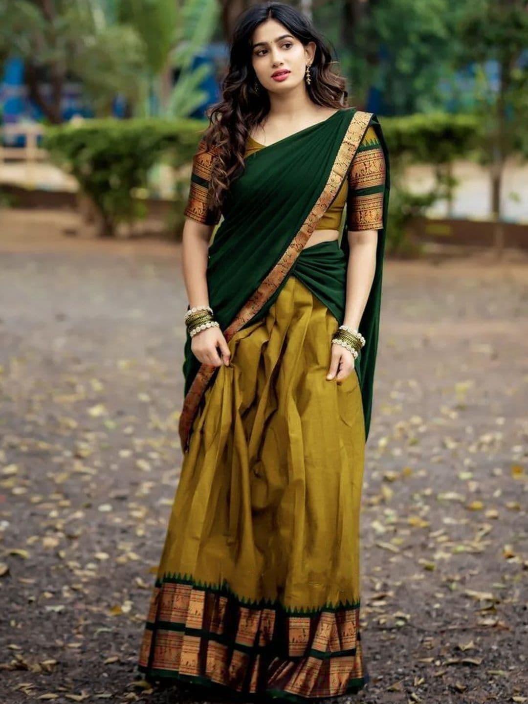 R K INFINITIVE Unstitched Lehenga & Blouse With Dupatta - view 1
