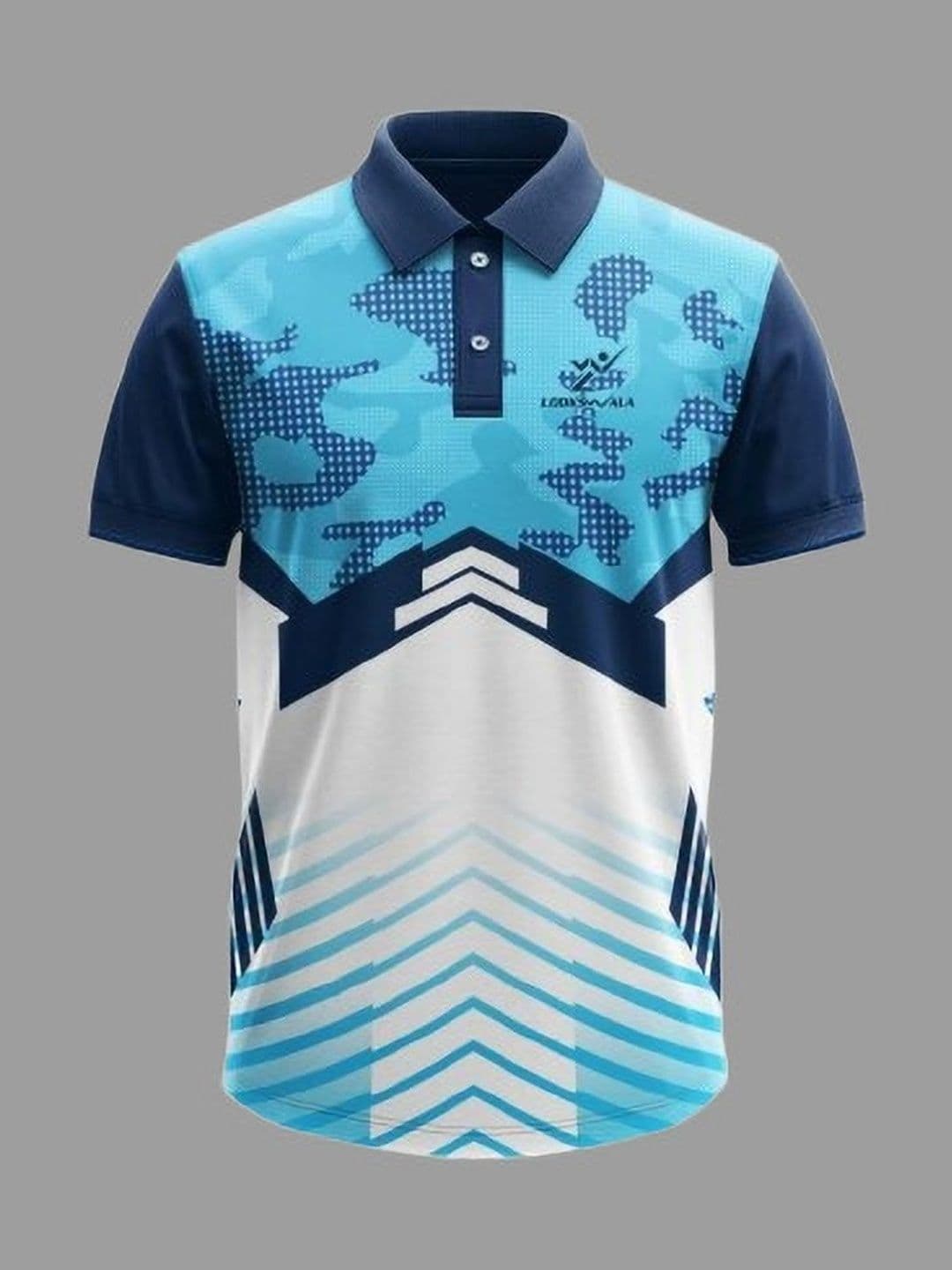 Lookswala Men Printed Polo Collar T-shirt - view 1