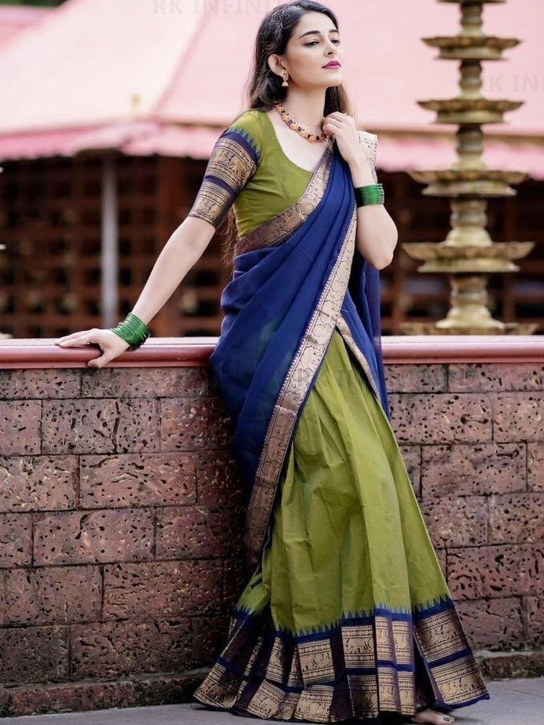 R K INFINITIVE Unstitched Lehenga & Blouse With Dupatta - view 1
