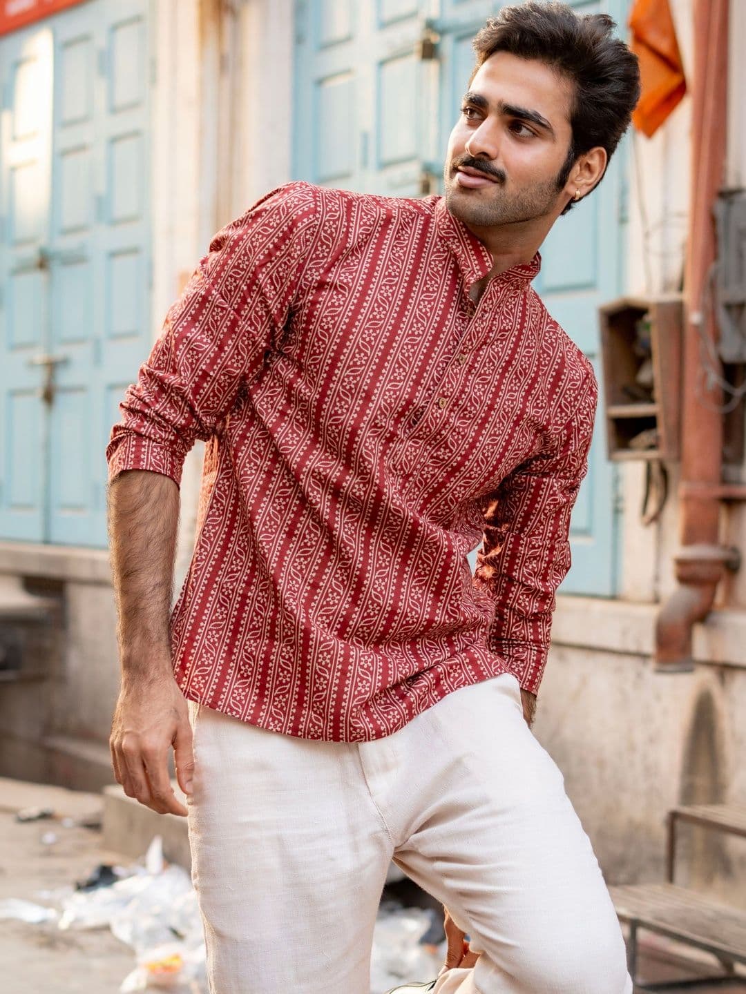 Shasak Men Ethnic Motifs Printed Kurta - view 1