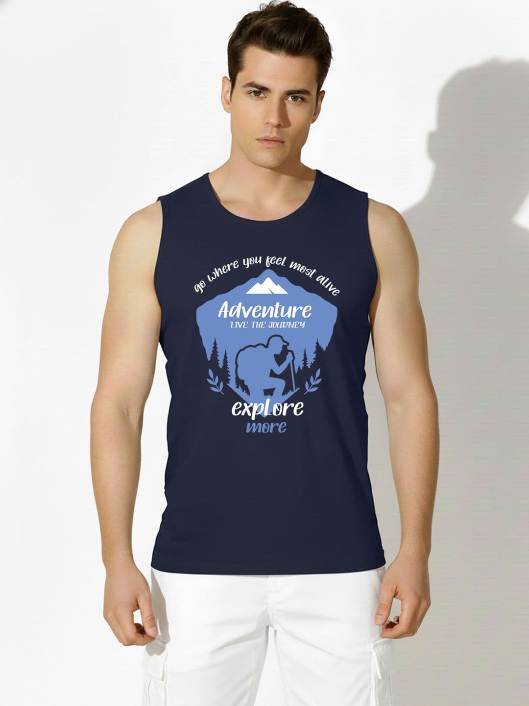 SKY HARBOAR Printed Cotton Tank - view 1