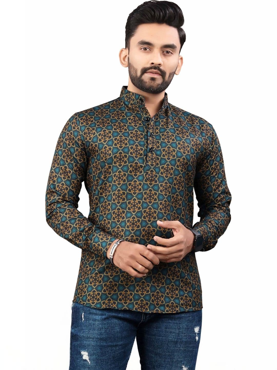 SEDUM SESTRI Men Ethnic Motifs Printed Kurta - view 1