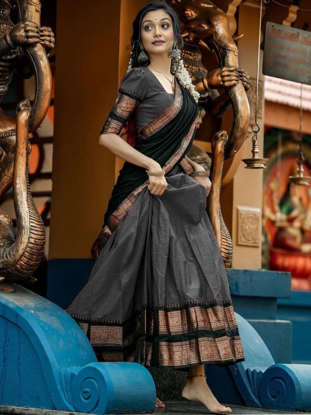 R K INFINITIVE Unstitched Lehenga & Blouse With Dupatta - view 1