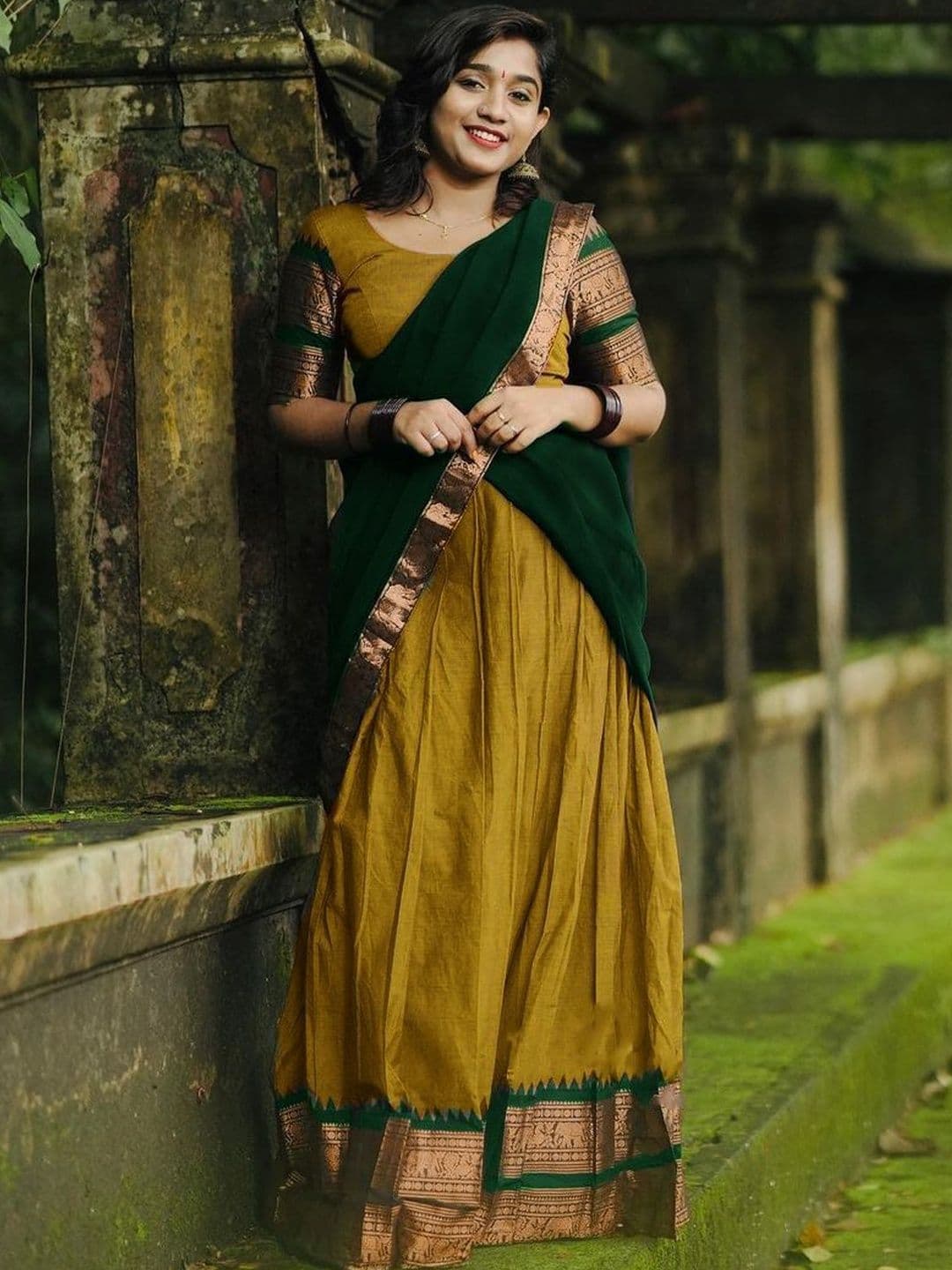 R K INFINITIVE Unstitched Lehenga & Blouse With Dupatta - view 1
