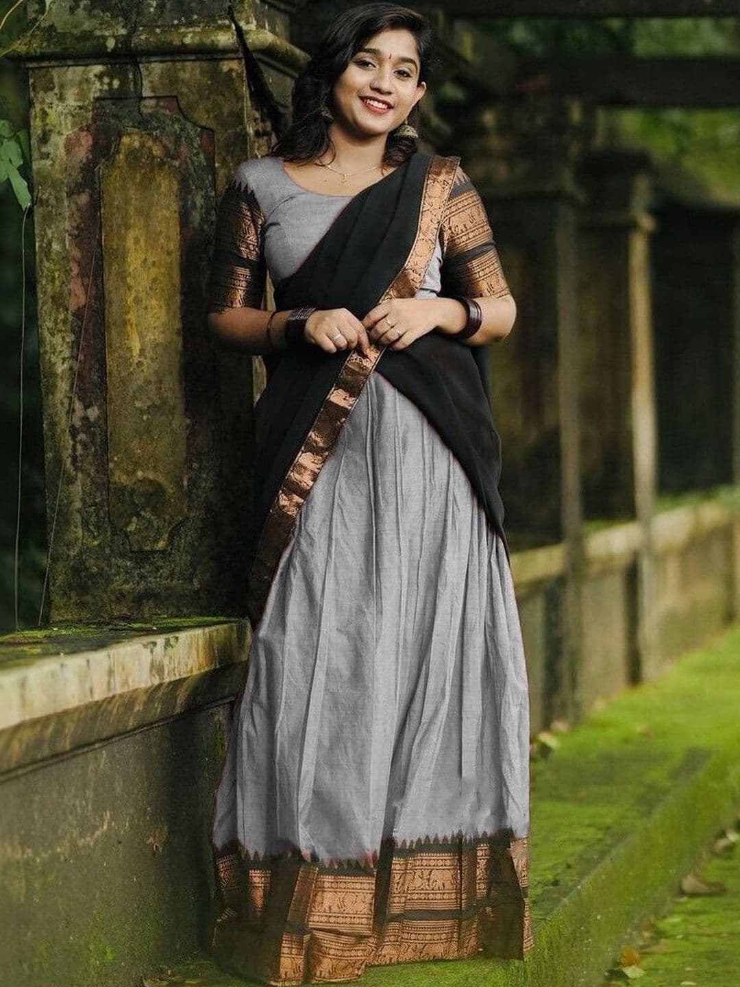 R K INFINITIVE Unstitched Lehenga & Blouse With Dupatta - view 1