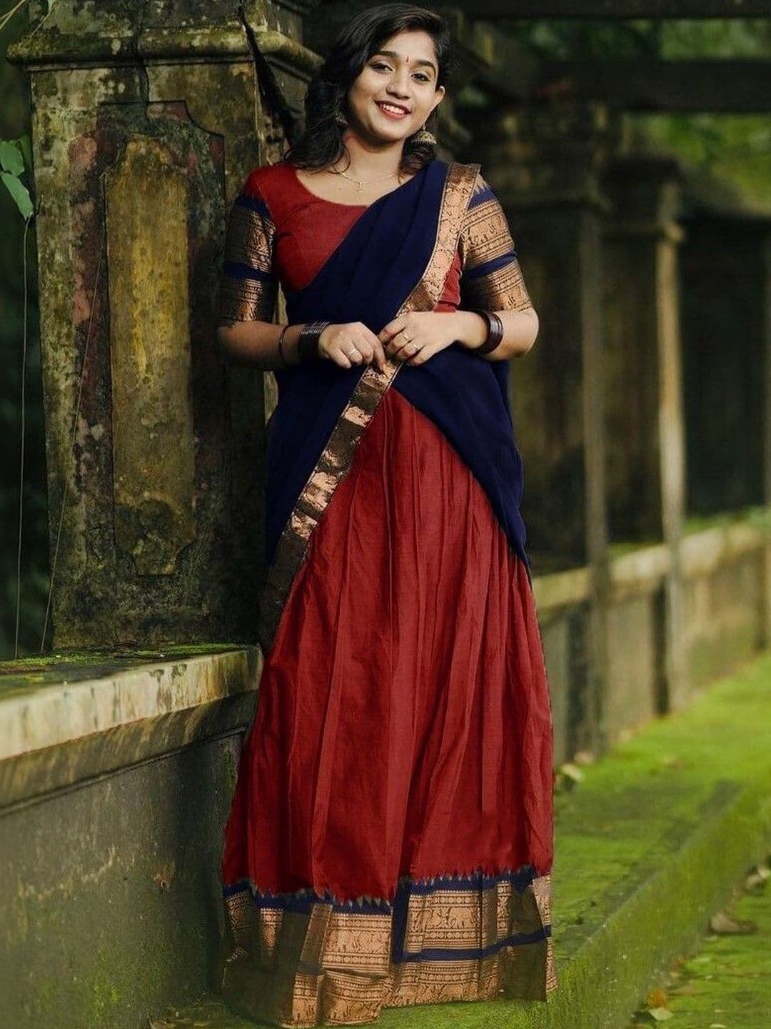 R K INFINITIVE Unstitched Lehenga & Blouse With Dupatta - view 1