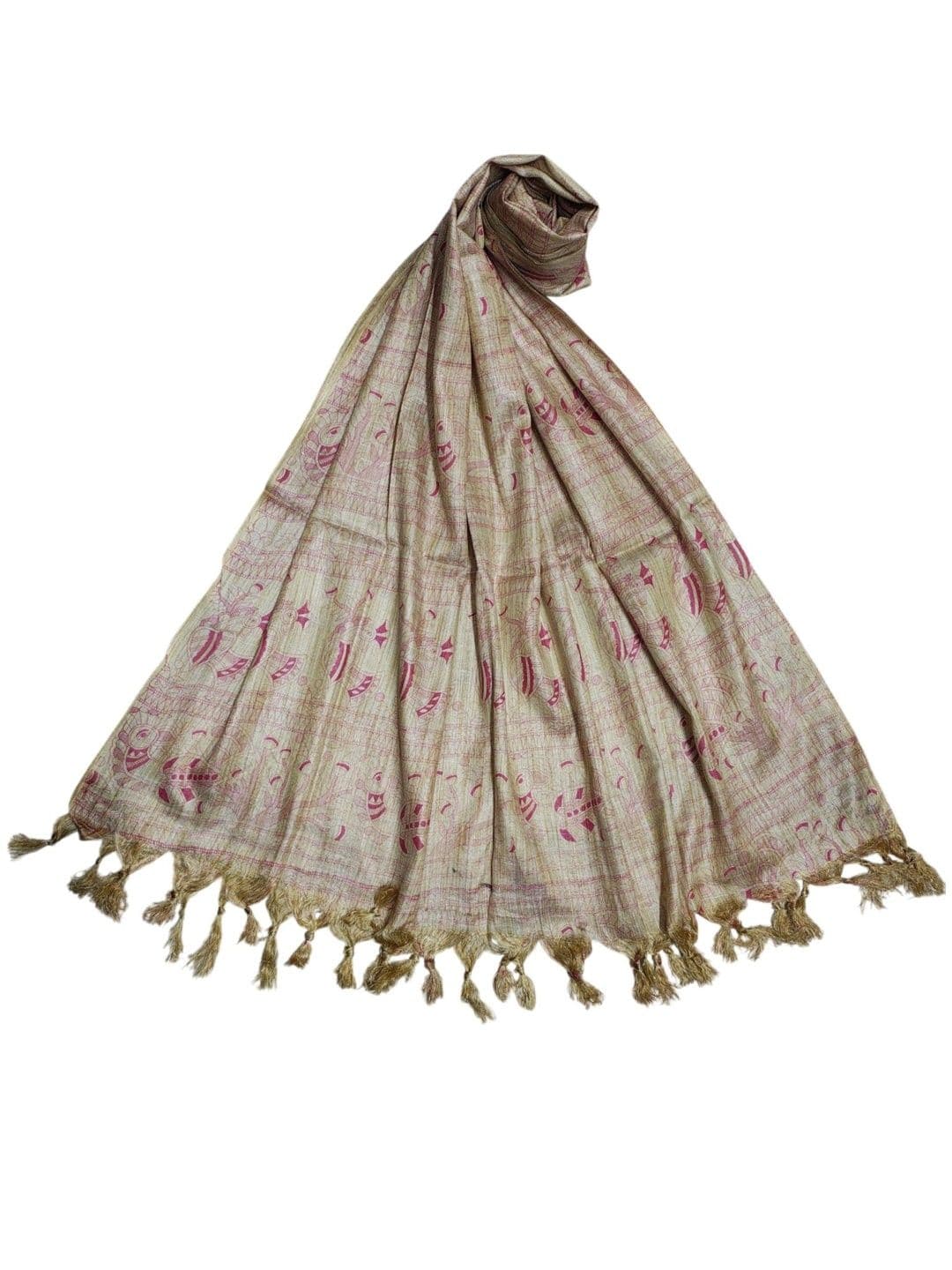 ivikta Ethnic Motifs Printed Cotton Silk Dupatta - view 1