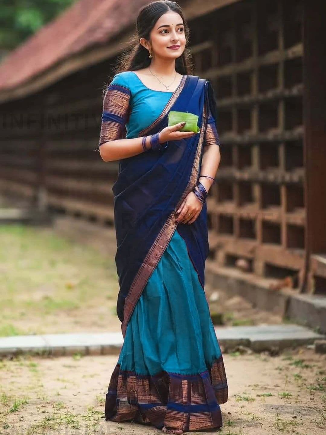 R K INFINITIVE Unstitched Lehenga & Blouse With Dupatta - view 1