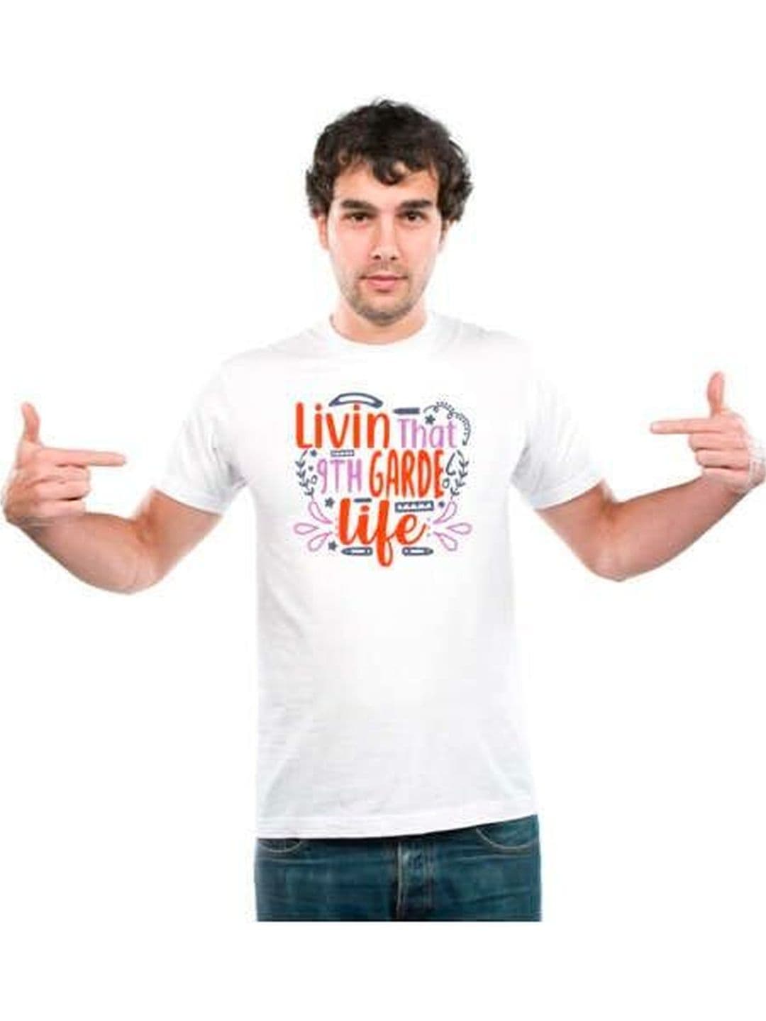 UDNAG Unisex Typography Printed T-shirt - view 1