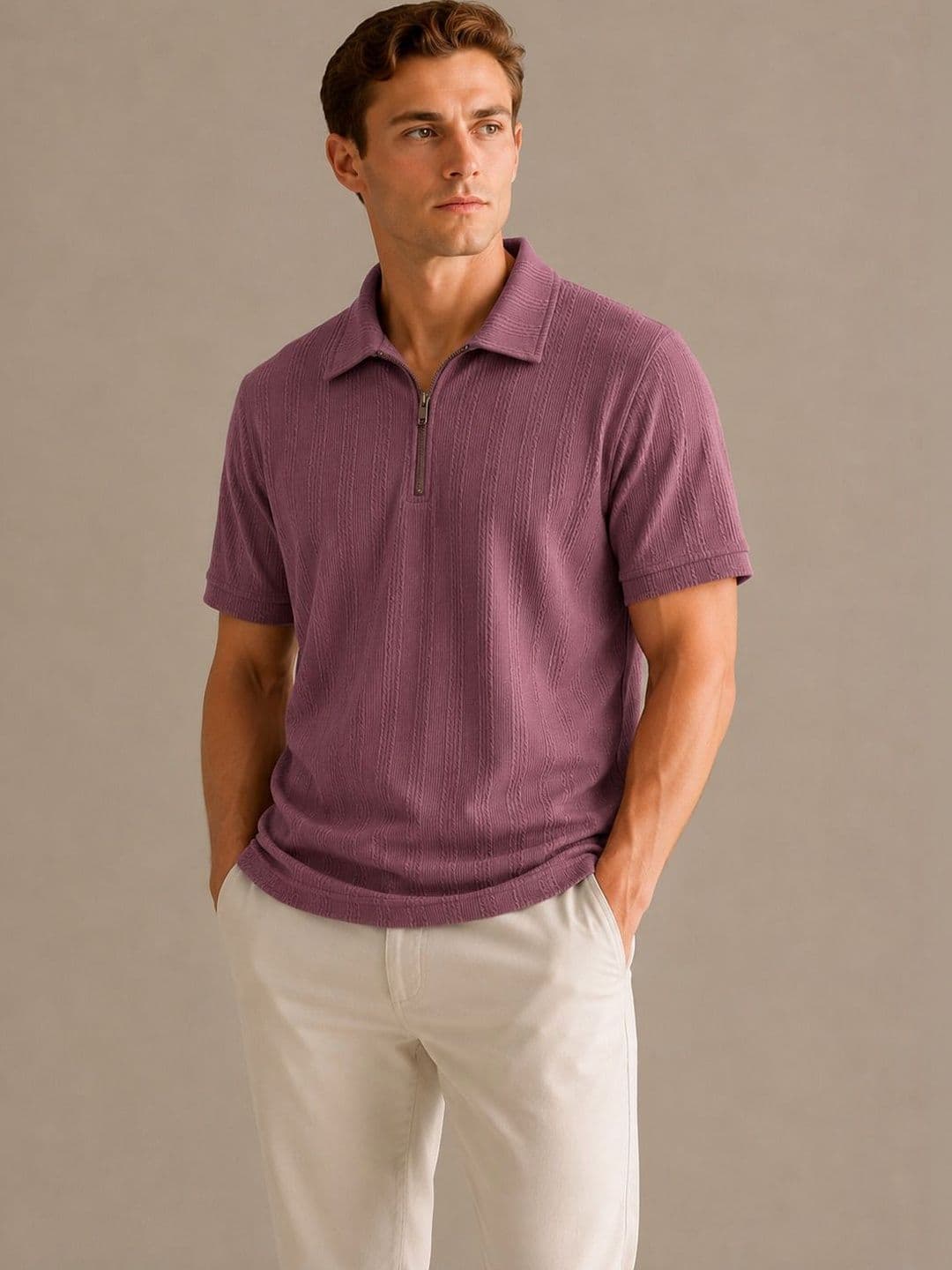 SZN Men Polo Collar T-shirt - view 1