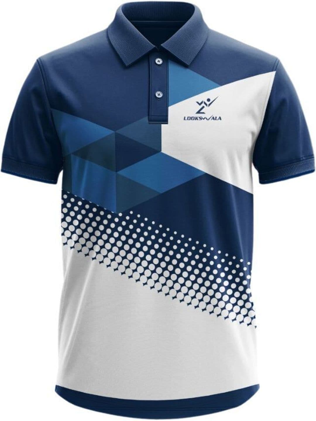 Lookswala Men Printed Polo Collar T-shirt - view 1