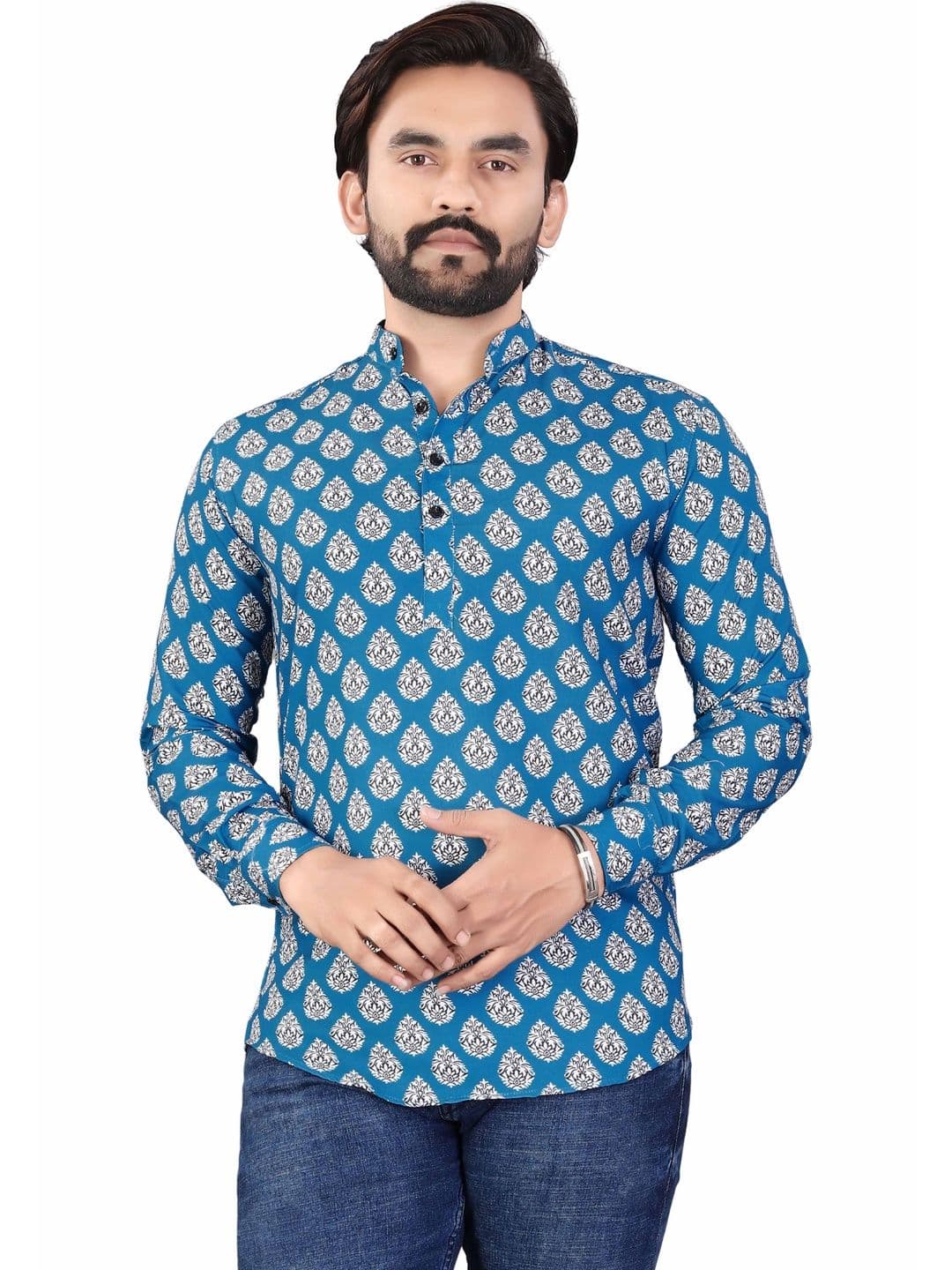 SEDUM SESTRI Men Ethnic Motifs Printed Kurta - view 1
