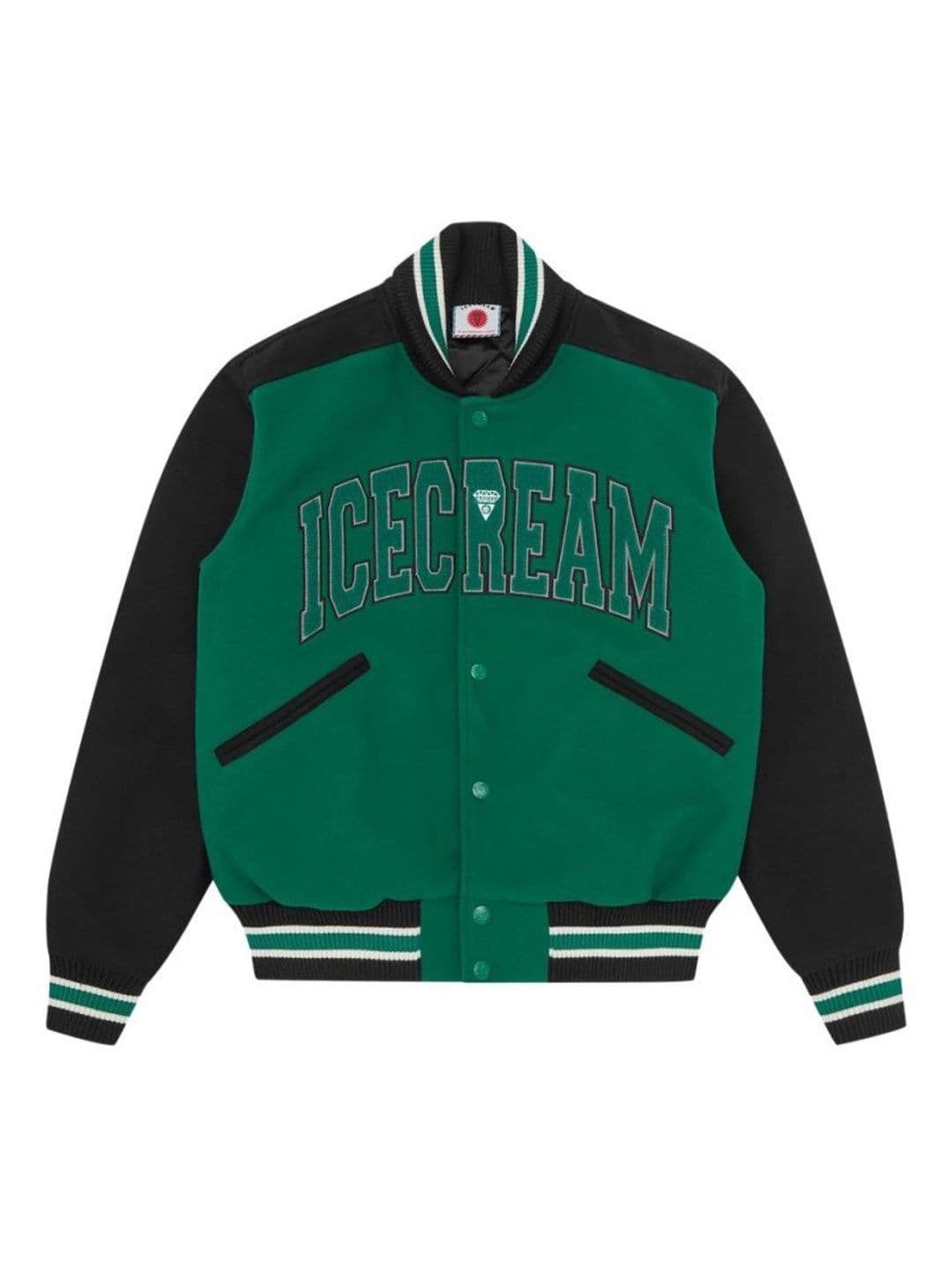 Icecream Green Graphic Varsity Jacket - view 1