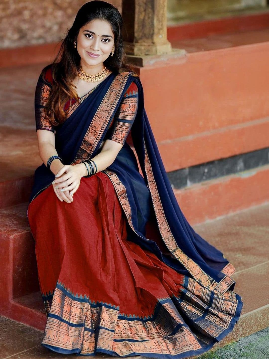 R K INFINITIVE Unstitched Lehenga & Blouse With Dupatta - view 1