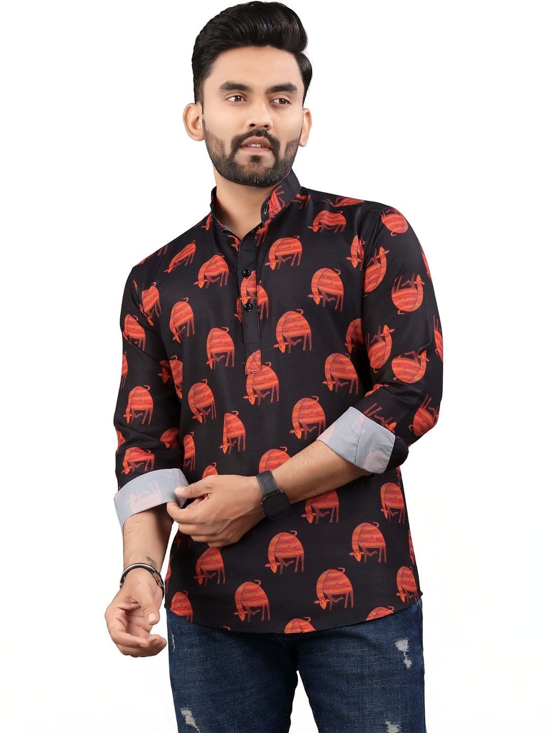 SEDUM SESTRI Men Printed Kurta - view 1