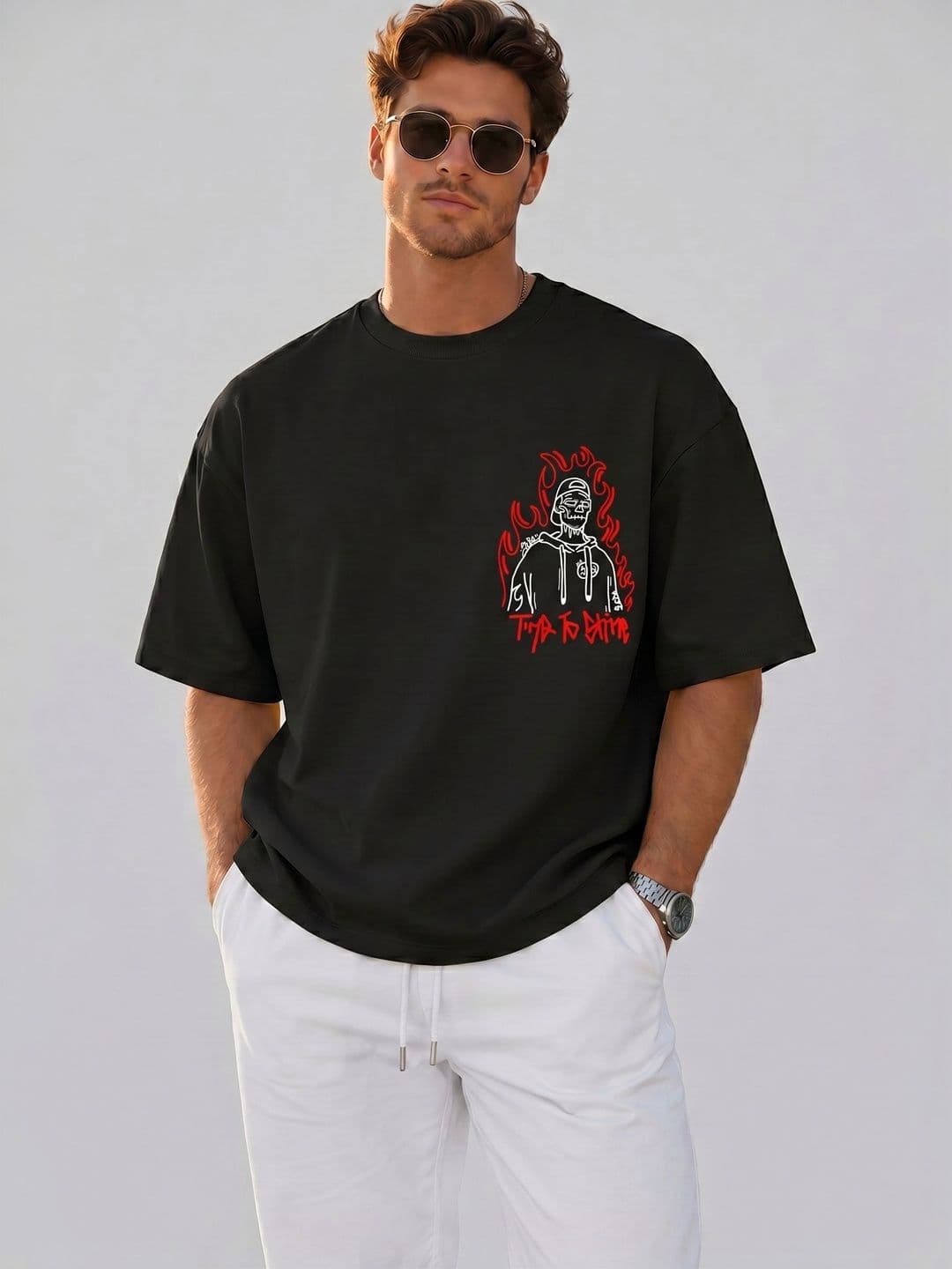 LECOWAR Men Printed T-shirt - view 1