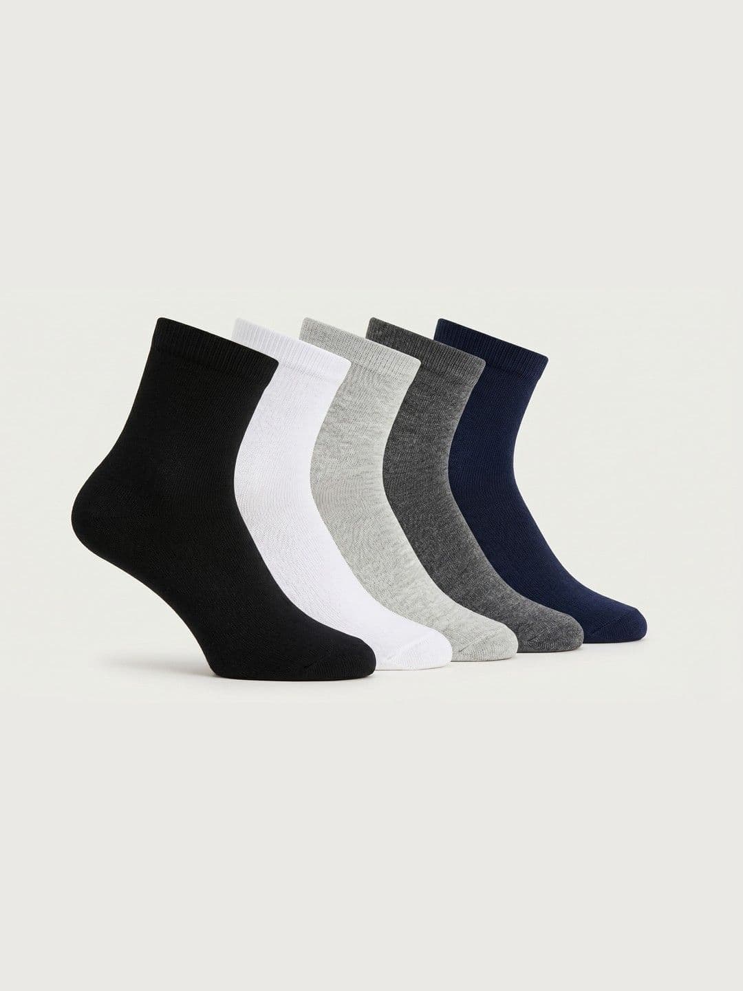 glitchez Men Pack of 5 Cotton Blend Ankle Length Socks - view 1