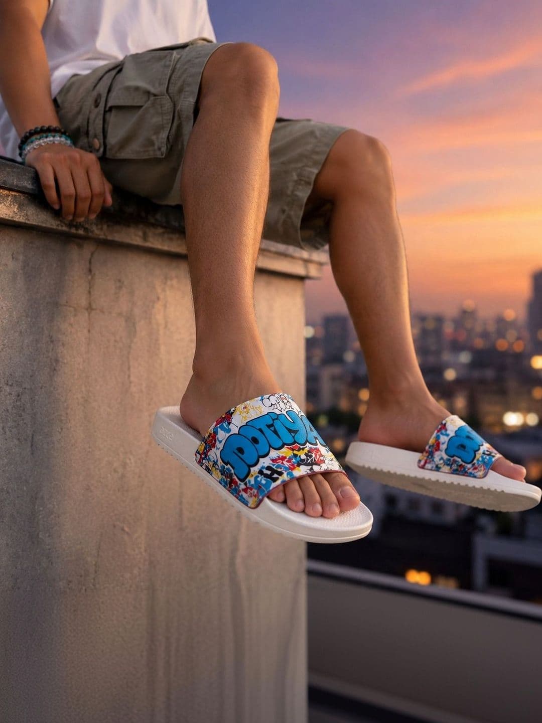 JOOTIYAPA Men Printed Sliders - view 1