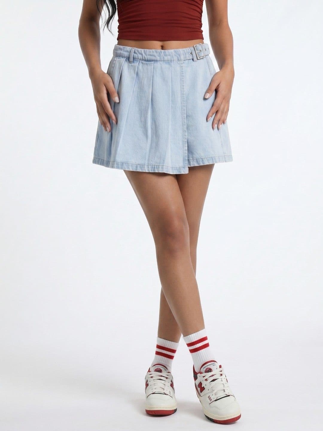 glitchez Women Mini Denim Skorts - view 1