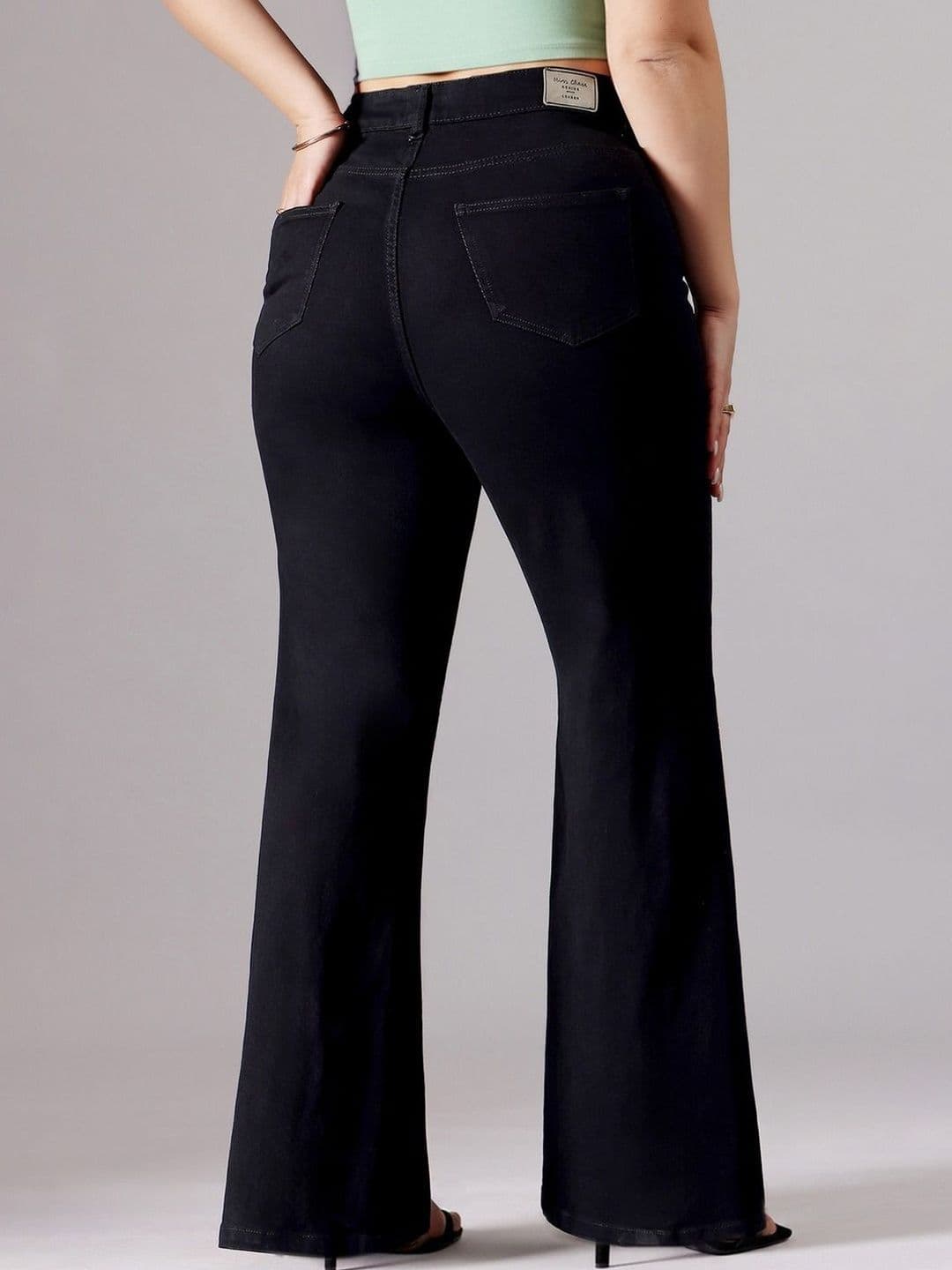 Miss Chase A+ Plus Size Women's Bootcut High rise Clean Regular Stretchable Denim Jeans - view 1