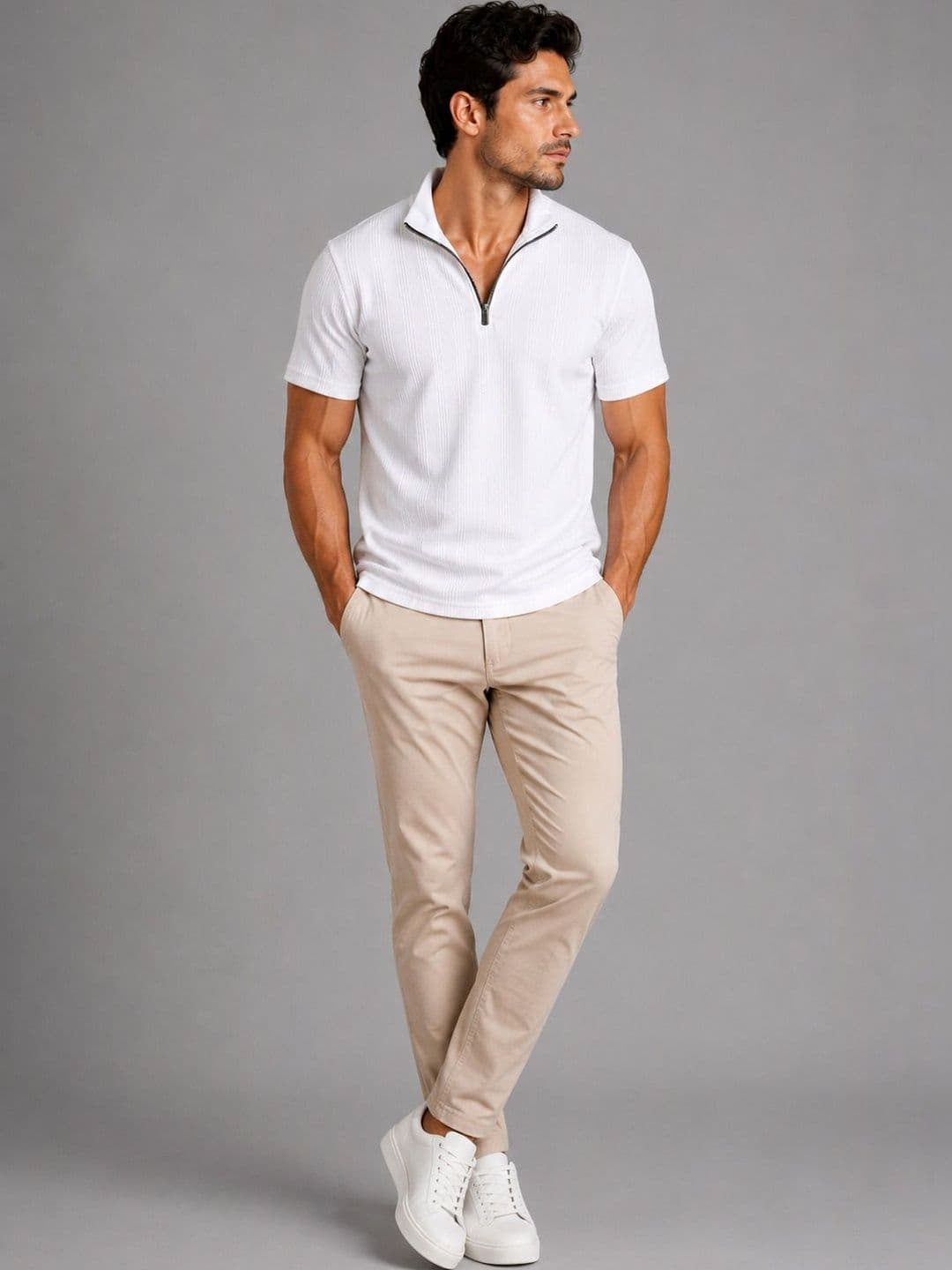 SAM AND GEO Men Polo Collar T-shirt - view 1