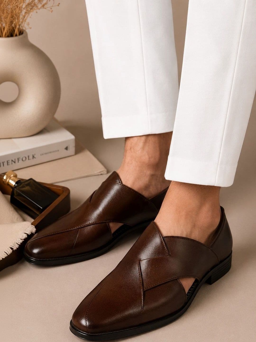 Mast & Harbour Men Ethnic Shoe-Style Sandals - view 1