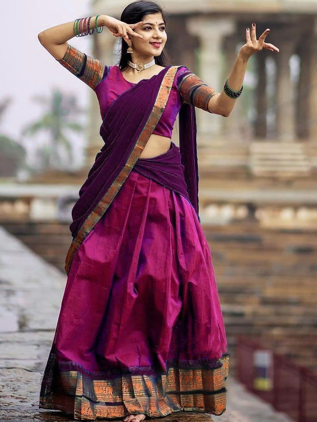 MANMOHITSAREE Embellished Unstitched Lehenga & Blouse With Dupatta - view 1