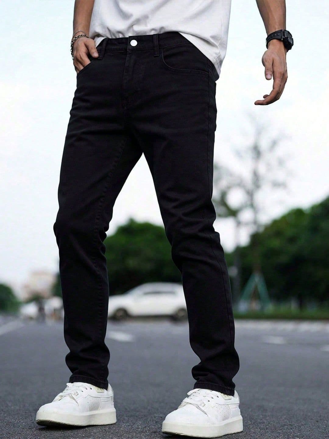 YAMEETFIT Men Jean Straight Fit Mid-Rise Denim Jeans - view 1