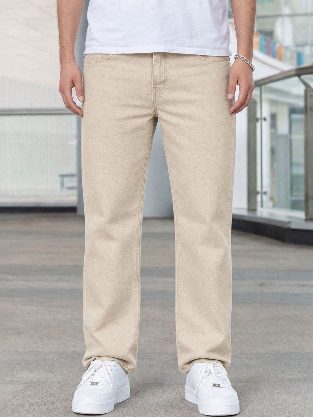 YAMEETFIT Men Jean Straight Fit Mid-Rise Jeans - view 1