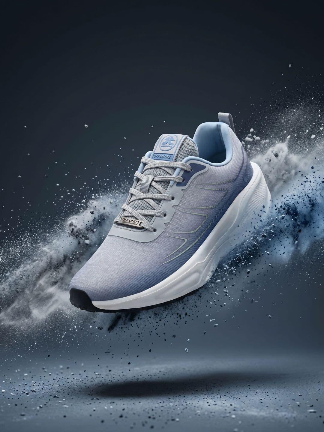 OFF LIMITS Helyx Grey Mesh Running Shoes - view 1