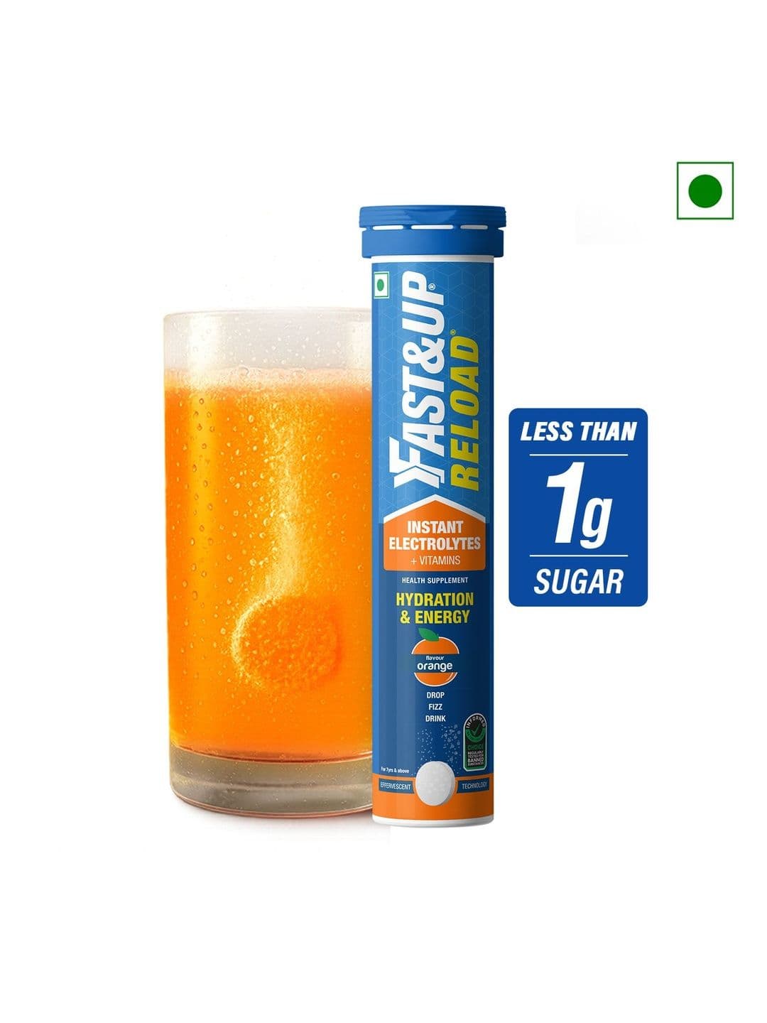 FAST&UP Reload Instant Electrolytes & Vitamins Orange Flavor Capsules - 20 Tablets - view 1